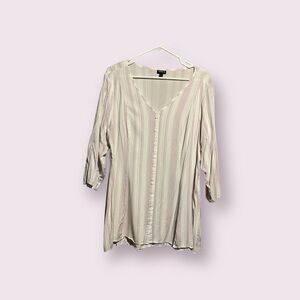 Torrid Fit and Flare Stretch Challis Button Front Tunic Size 2